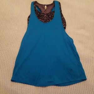 Blue zumba racerback